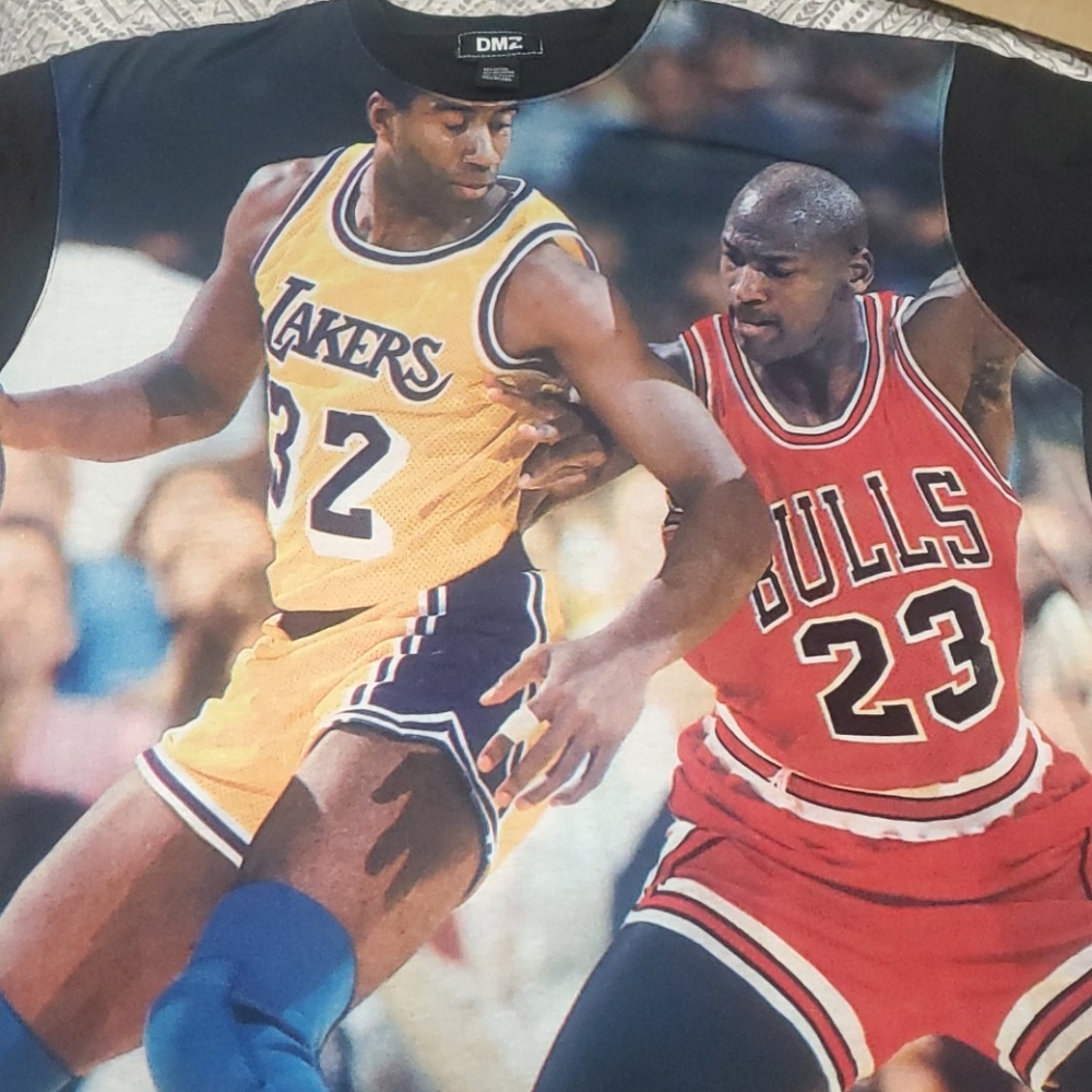 Jordan vs magic vintage t shirt 2xl nwots